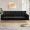 Levede Sofa Bed Convertible Velvet Lounge Recliner Couch Sleeper 3 Seater Black-1864184618018803719