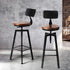 Levede 2x Bar Stool Kitchen Wooden Metal-2018816899500085255