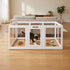 Pawz Dog Playpen 60cm Height Acrylic Clear Foldable DIY Dog Pen Indoor Use-2072893572922871815