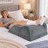 DreamZ Leg Elevation Pillow After Surgery Gel Memory Foam Double Leg Grey-2109799598040748040