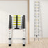 Traderight Multipurpose Ladder Telescopic 3.8M Silver 3.8 Meter-2006733179595132935