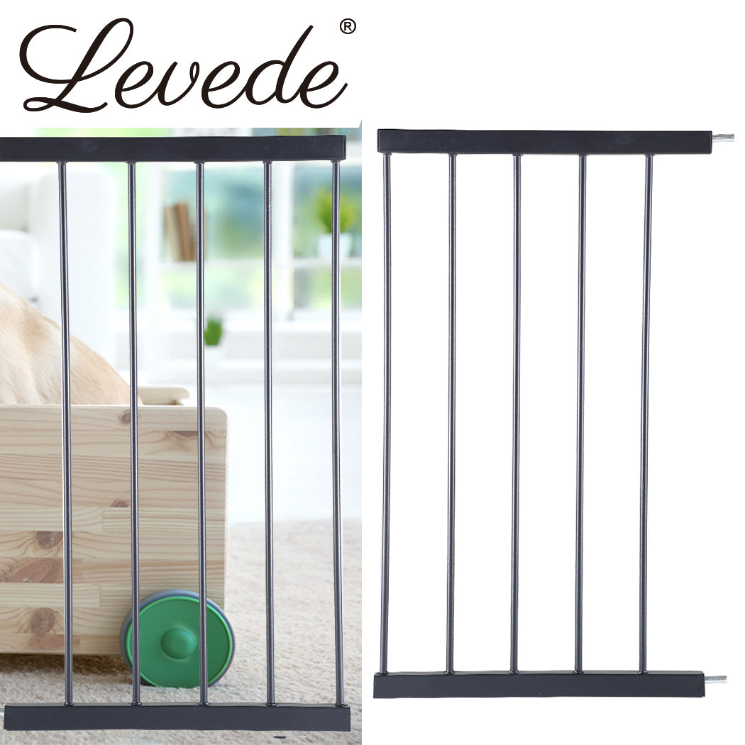 Levede Baby Safety Gate Adjustable Pet Black 45cm Extension-1864183162020696071