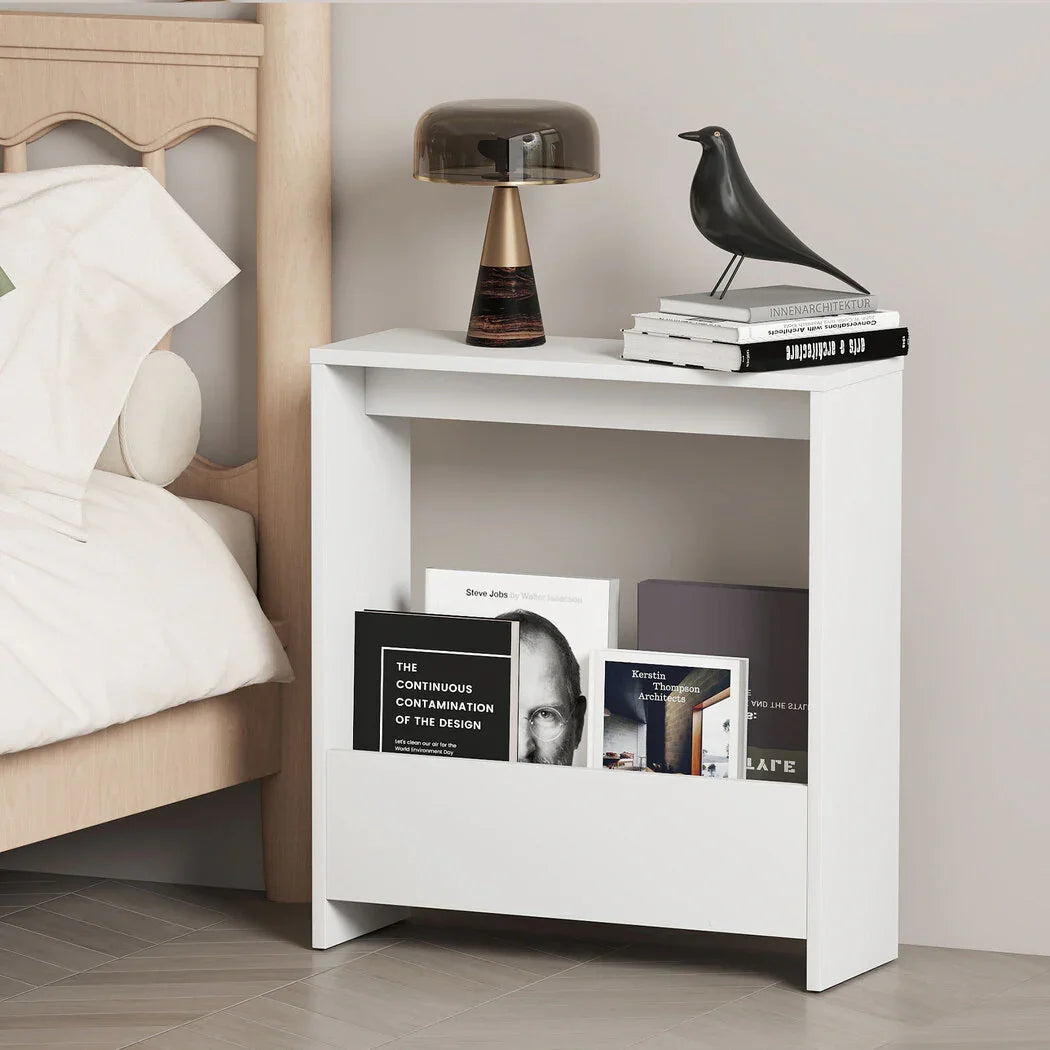 Levede Side Table with Magazine Rack Small End Table-2029387218279337991