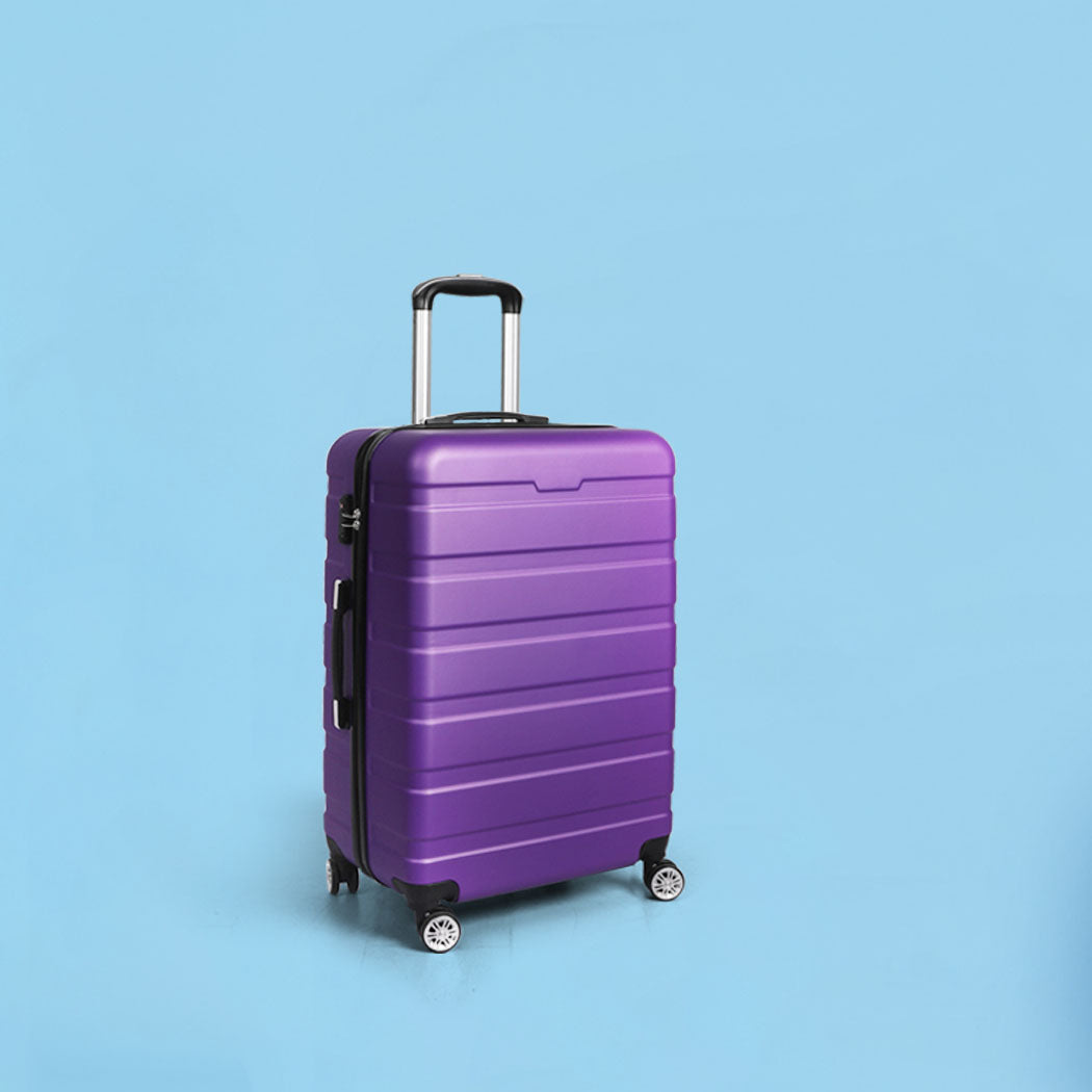 Slimbridge 20" Carry On Luggage Case Purple 20 inch-1864184364787699719