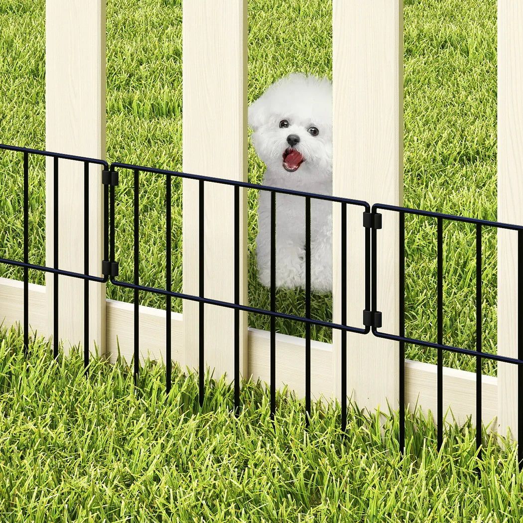 Mountview 10 Pcs Garden Fence Border Rustproof Metal-2050056905409302534