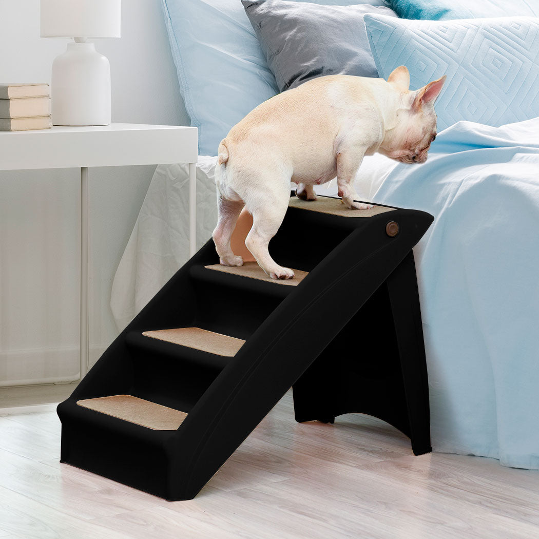 PaWz Pet Ramp Indoor Dog Steps Stair Black-2006733133592006663