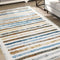 Marlow Floor Rug Short Pile Washable Carpet Soft Plush Non Slip Stripe 160x120-1937319788497997831