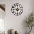 Yezi Wall Clock Silent Quartz 40cm Easy Read Dial for Bedroom Decor Black-2109799589866049544