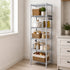 Levede Shelving Unit Adjustable Rack 6 Tier 161cm Carbon Steel  Laundry Silver-2109799590394531848
