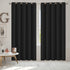 2x Blockout Curtains Panels 3 Layers Black-2029387284071190534