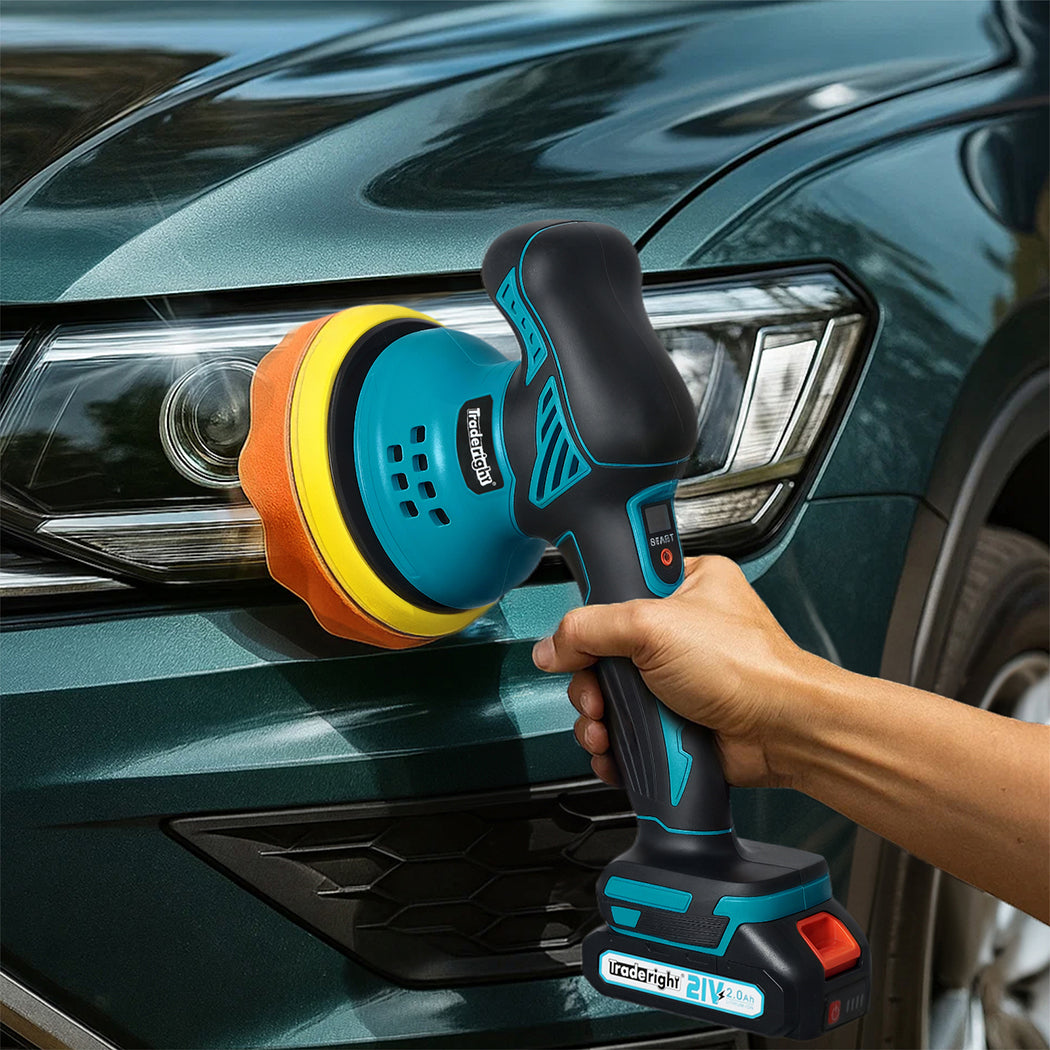 Traderight 21V Cordless Car Polisher Buffer Machine-2006733388836376583