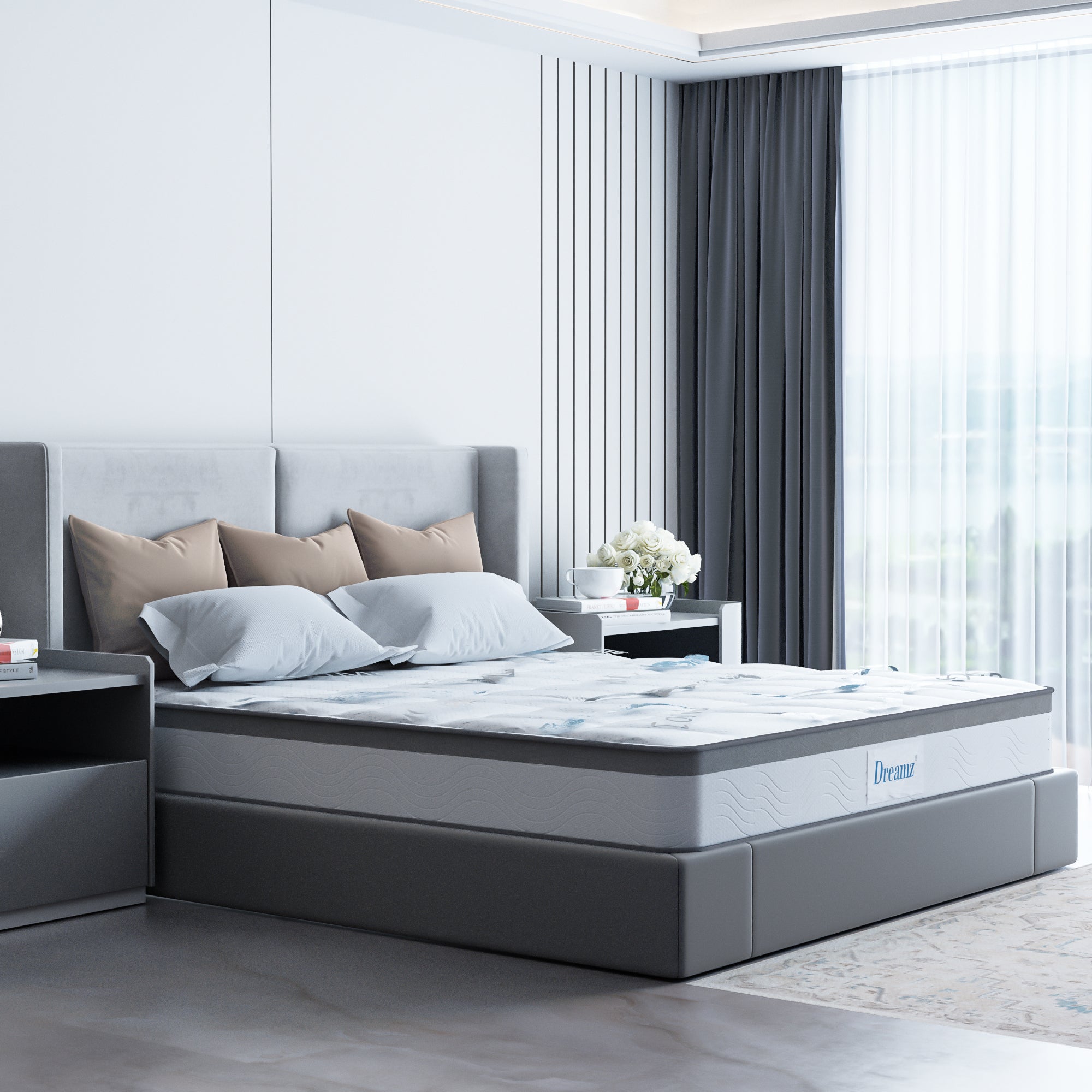 Dreamz Spring Mattress Bed Pocket Tight King-2029387272507494407