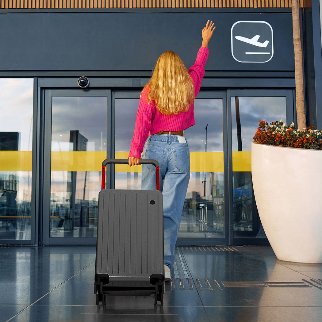 Slimbridge 26" Luggage Wide Handle Hard Case Grey-1894516770744700935