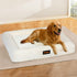 Pawz XXL Size Orthopedic Dog Bed with Corduroy Removable Cover Waterproof Washable Beige-2065254249725562887
