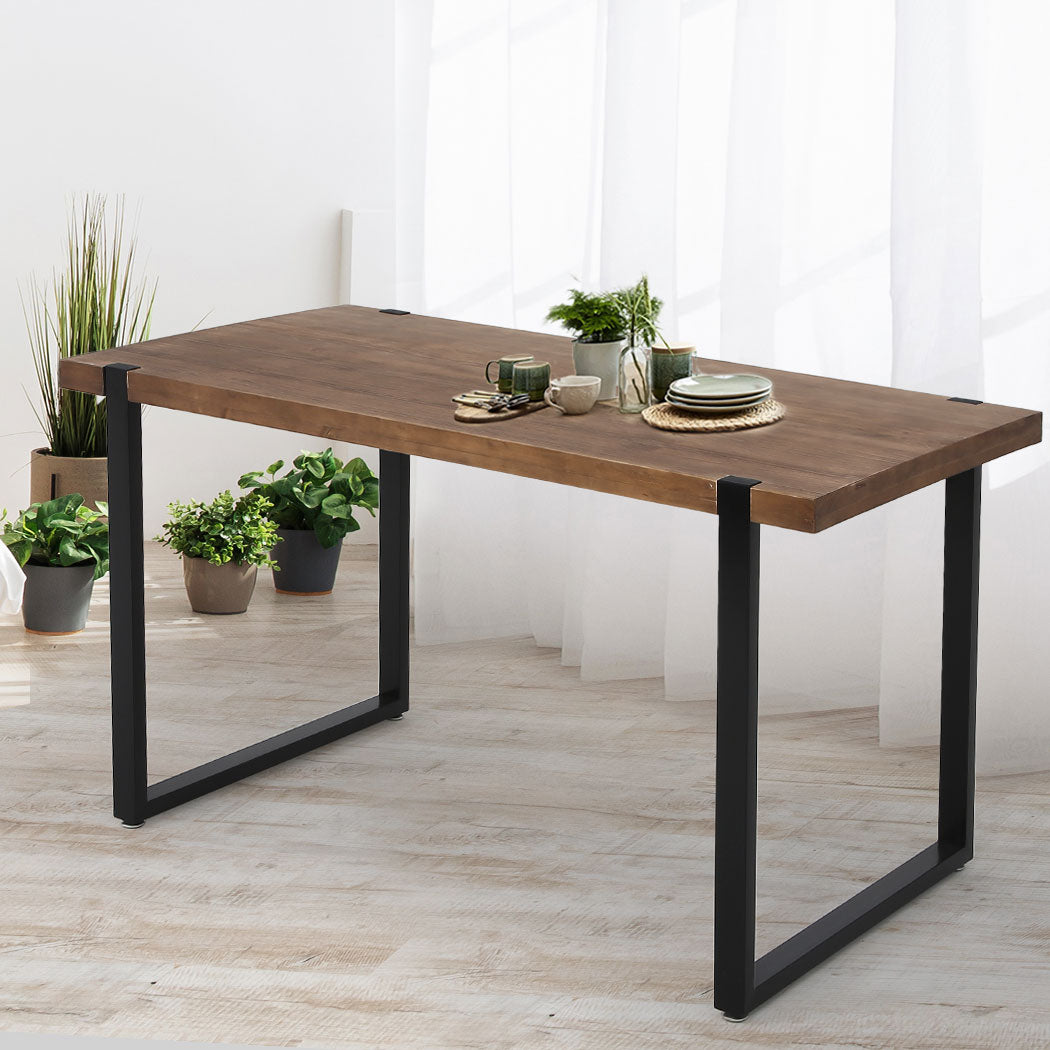 Levede Dining Table Industrial Wooden-1864183274935554055