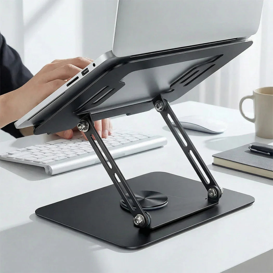 Levede Portable Laptop Stand 360 Rotating Bracket Foldable Laptop Desk Holder-2050056791802384391