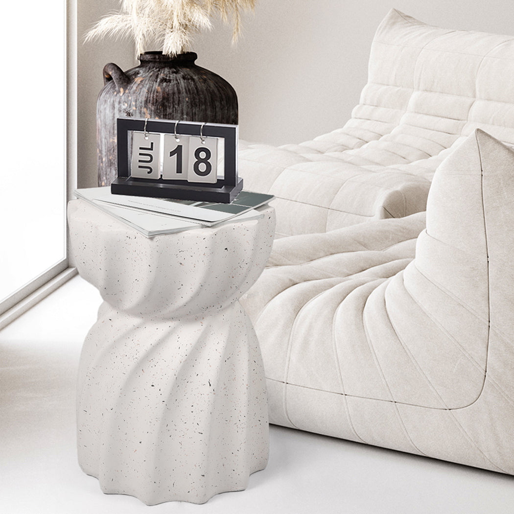 Levede Side Table End Terrazzo Hourglass-1864183282778902535