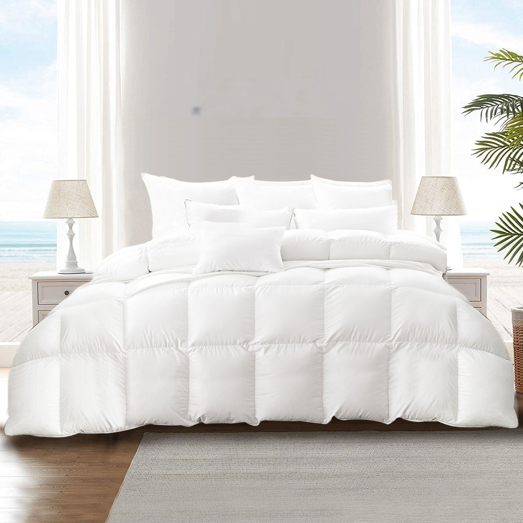 DreamZ Duck Down Feather Quilt 200GSM Super King-2006733297719316487