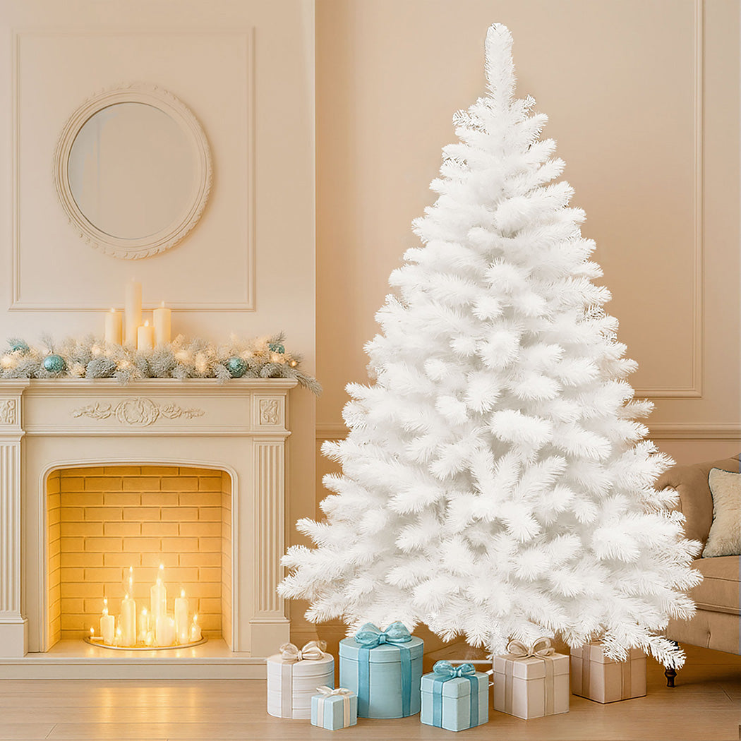 Santaco 2.1M 900 Tips White Christmas Tree-1950770005436141575
