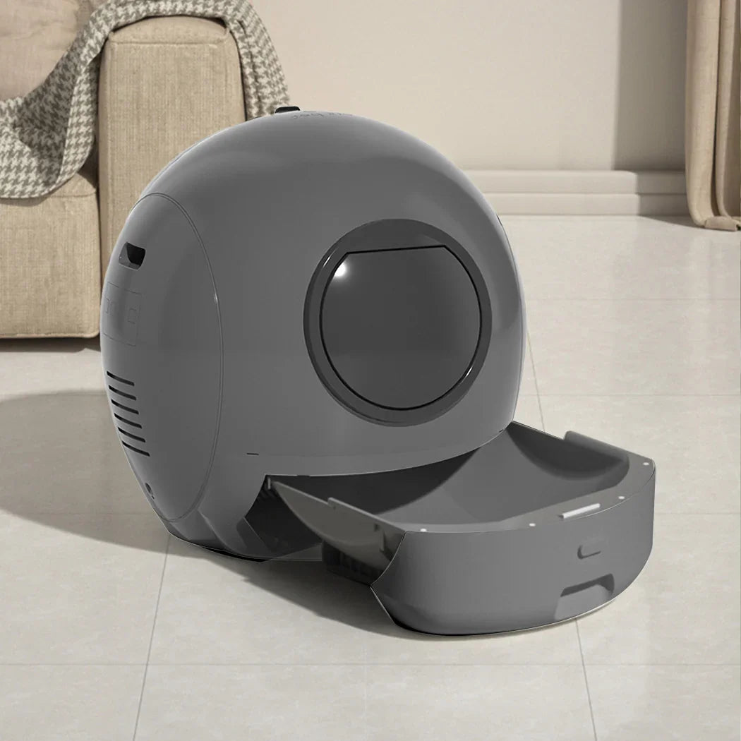 Pawz Automatic Cat Litter Box Large Self-Cleaning Grey-2029387207760023559