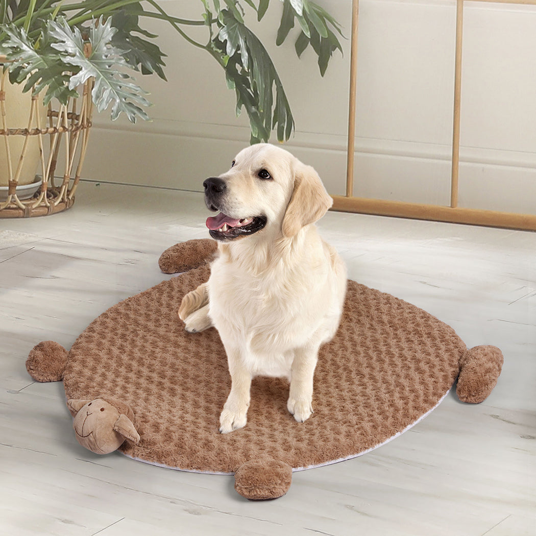 PaWz Pet Bed Cat Calming Bed Dog Squeaky M Tan Medium-2018816677944365063