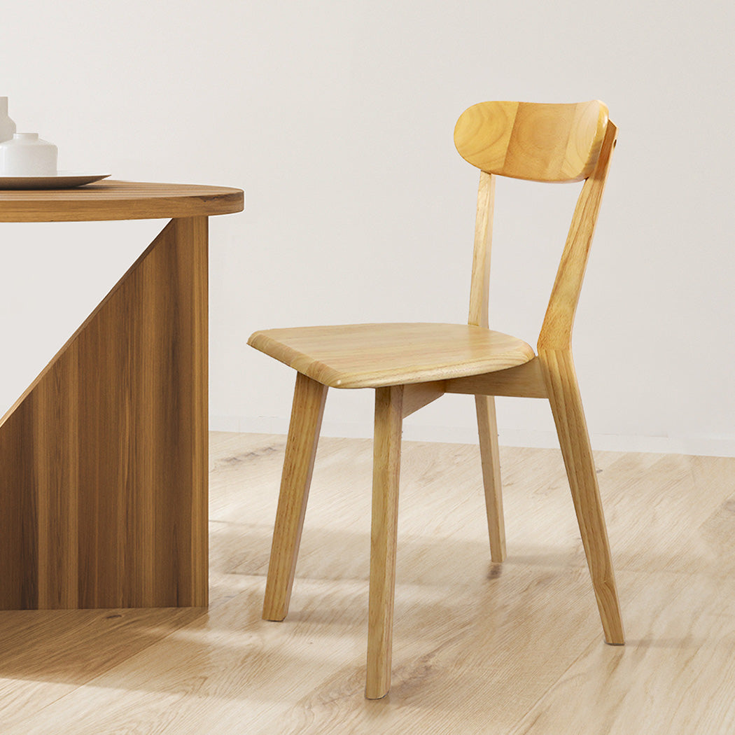 Levede 2x Dining Chairs Wooden Kitchen Chair-1864183291402391559