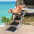 PaWz 6 Steps Dog Ramp Adjustable Height Black-2018816812736712711