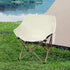 Levede Folding Camping Moon Chair Lightweight Beige-2018816695149400071