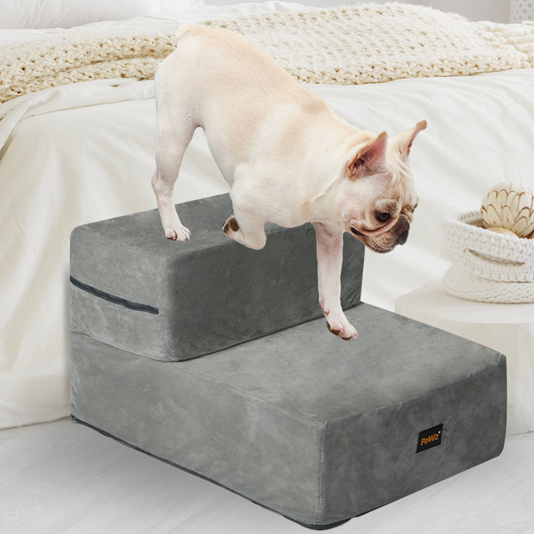 PaWz Pet Stairs 2 Step Ramp Portable Small-1864184495532544007
