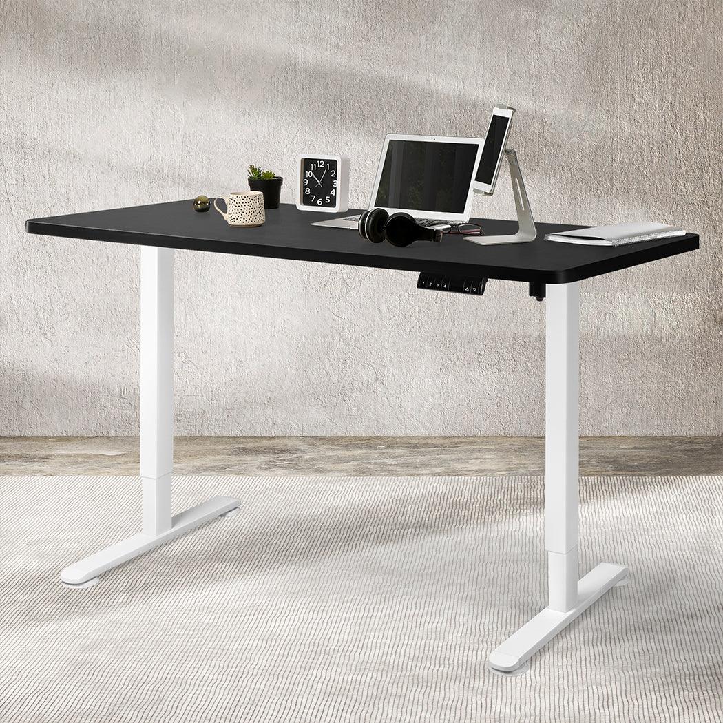 Levede Motorised Standing Desk Adjustable 140cm Black 1000x 1MM-2018816934543495175