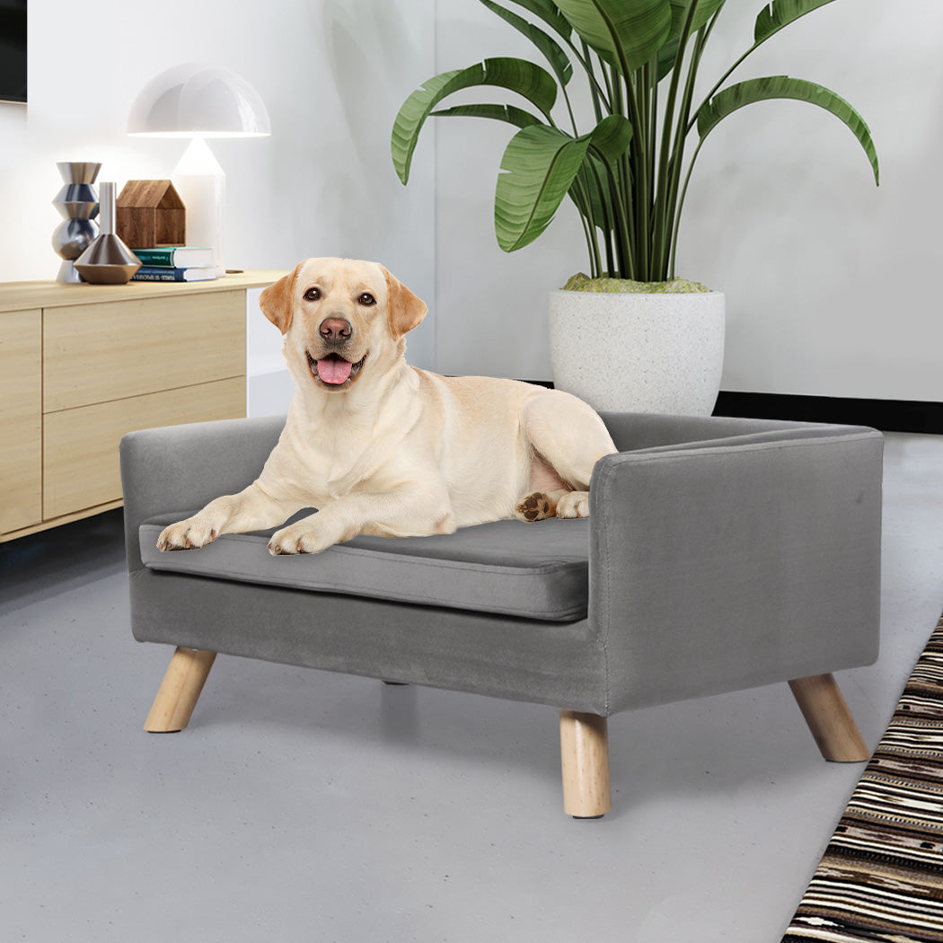 PaWz Pet Sofa Bed Dog Warm Soft Lounge Grey-2018816849411706887