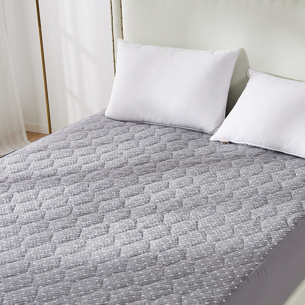 Dreamz Mattress Protector Topper Bamboo Queen-1864184407183724551