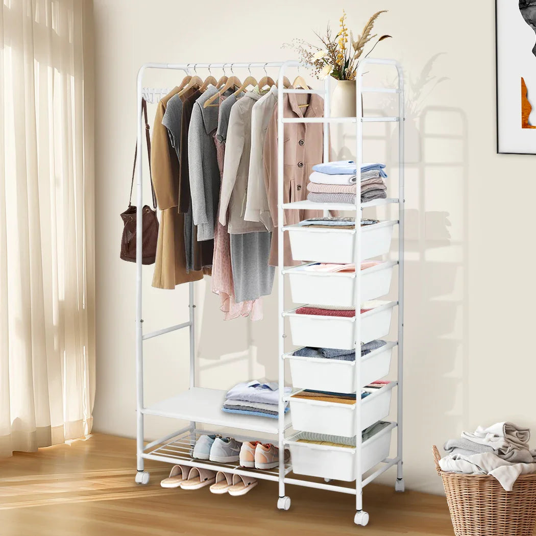 Levede 94CM Clothes Rack Stand Heavy Duty Hanging-2006732699984859143