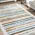 Marlow Floor Rug Short Pile Washable Carpet Soft Plush Non Slip Stripe 200x230-2006732847288815623