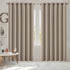 2x Blockout Curtains Panels 3 Layers Beige-2065254605314461702
