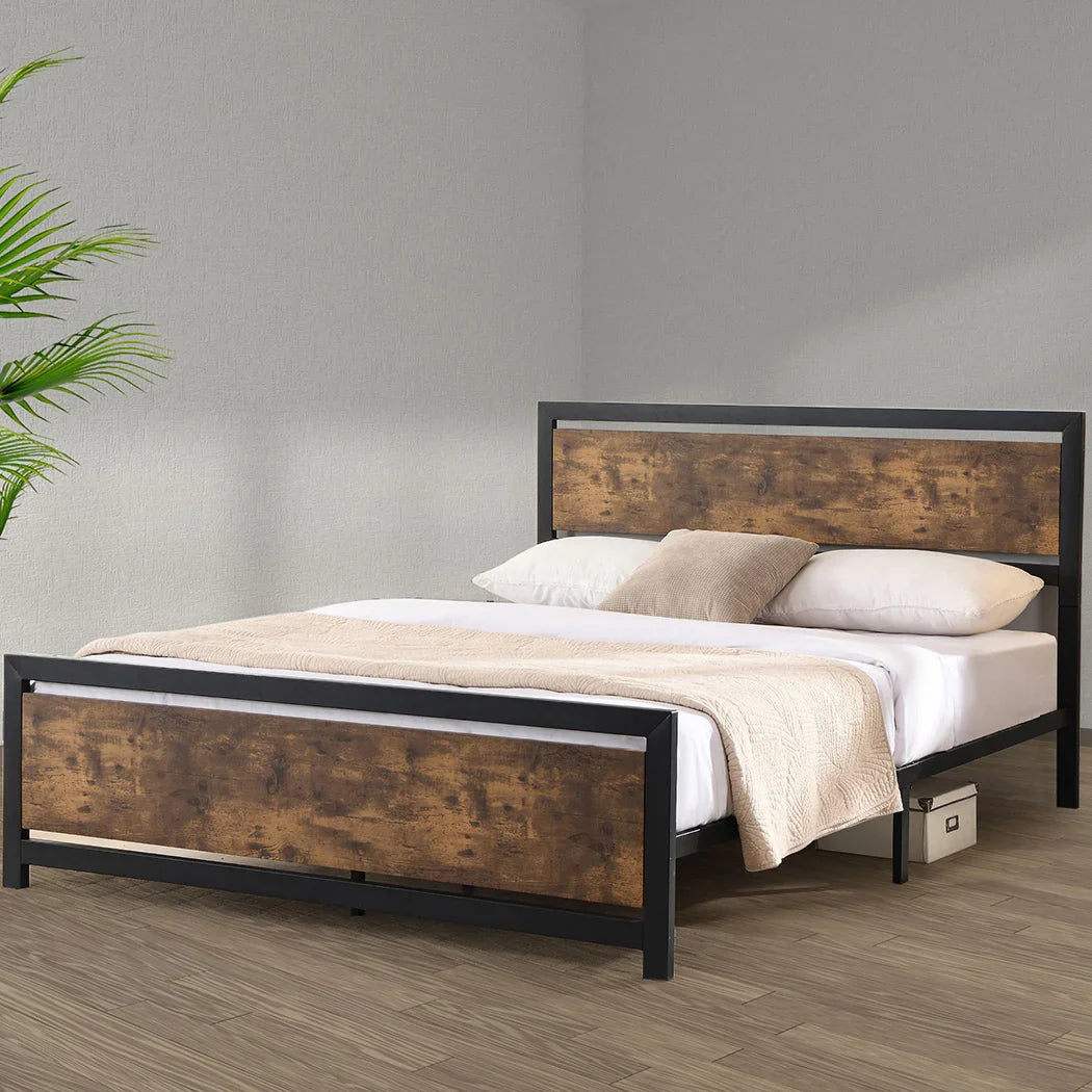 Levede Metal Bed Frame Mattress Base Double-2006733225120108550