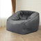 Marlow Bean Bag Chair Cover Soft Velvet Dark grey-2006733217914294279