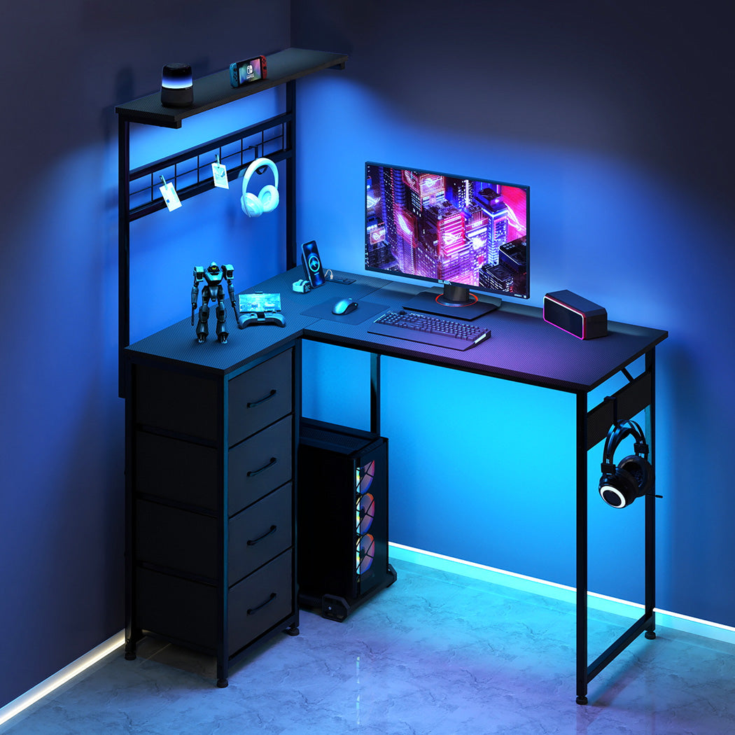 Levede Computer Desk Convertible L-shaped Study Table-2011971108542222343