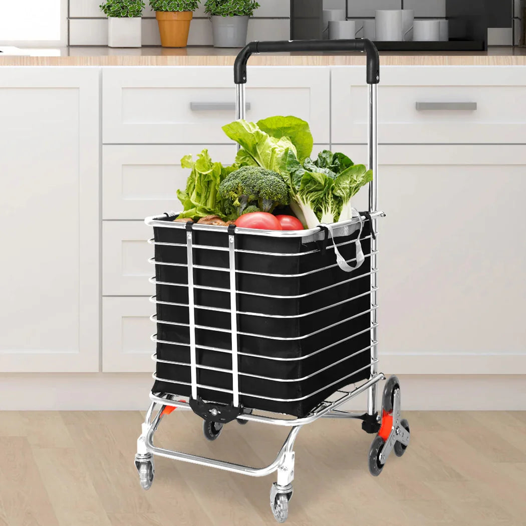 Mountview Foldable Shopping Cart Trolley-2006733176868835335