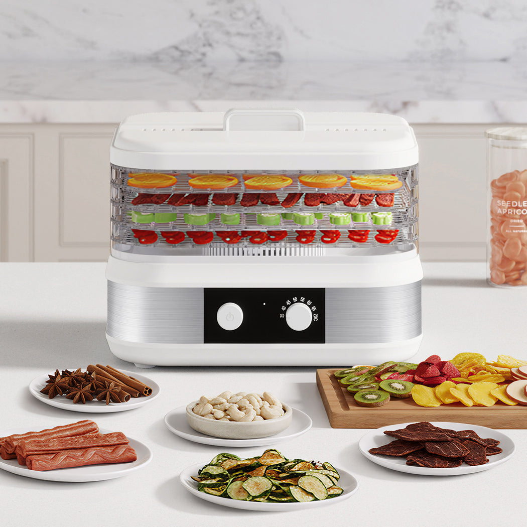 Spector 5 Trays Stainless Steel Food Dehydrator Dryer-2050056904838877191