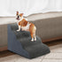 Pawz 4 Steps Pet Stairs Dog Ramp High Density Foam Grey-1919278361717379079