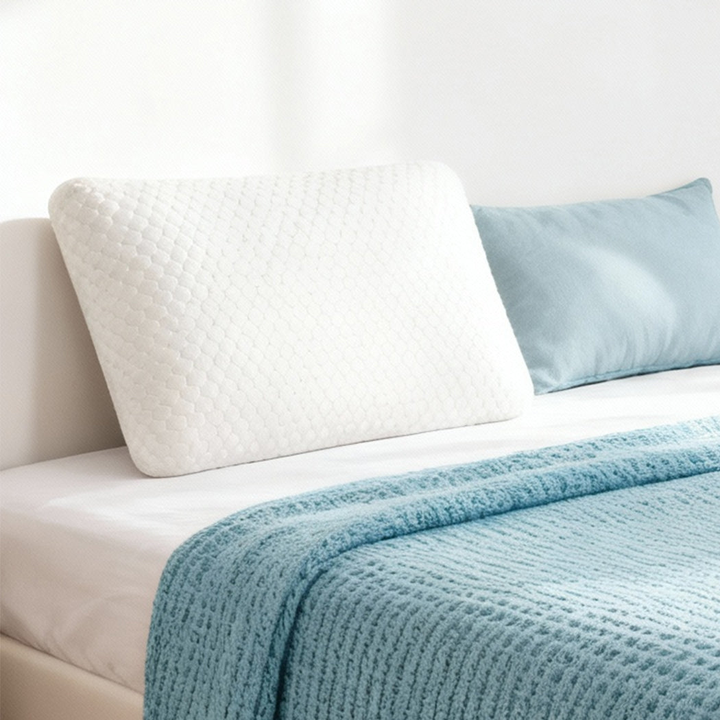 Dreamz Memory Foam Orthopaedic Pillow Neck Pain Side Stomach Back Sleeper 2 Pack-2050056763918651399