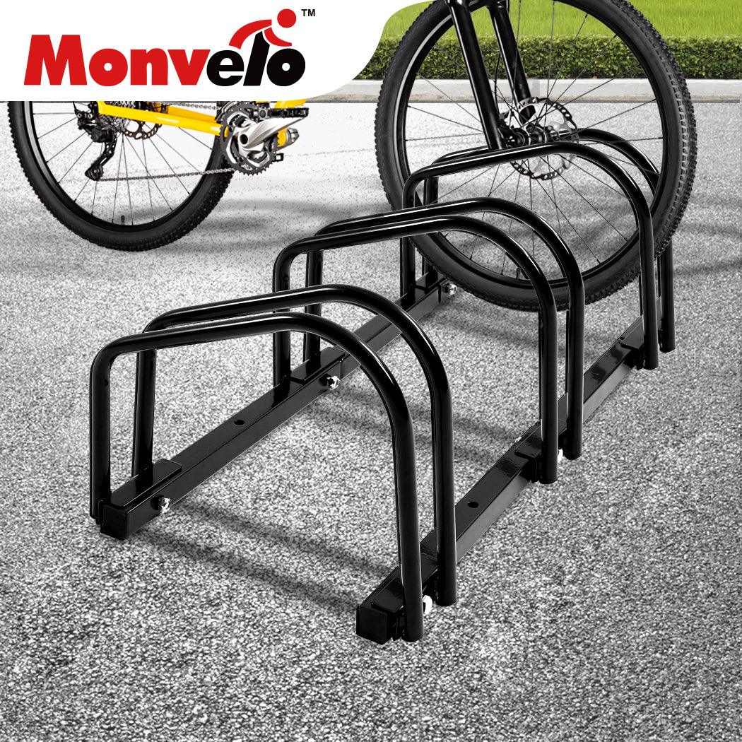 3 Bike Floor Parking Rack Bikes Stand-2006733016549953542