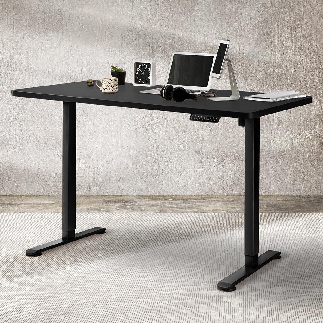 Levede Motorised Standing Desk Adjustable 140cm Black 1000x 1MM-2018816933855629319