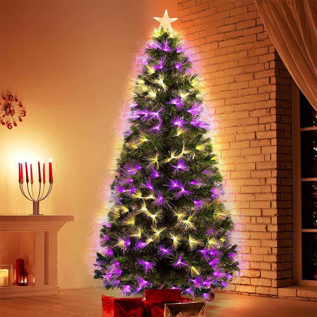 SANTACO Christmas Tree Fibre Optic 2.1M