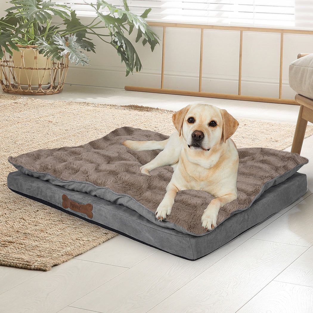 PaWz Dog Calming Bed Pet Cat Removable M Khaki Medium-1973193641002405895