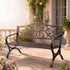 Levede Garden Bench Seat Outdoor Patio Park Lounge Backyard Chair Bronze 3 Seat-2072893558347665415