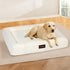 Pawz XL Size Orthopedic Dog Bed with Corduroy Removable Cover Waterproof Washable Beige-2065254249515847687