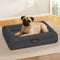 Pawz M Size Orthopedic Dog Bed with Corduroy Removable Cover Waterproof Washable Grey-1938089882555650055