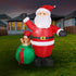 Santaco Christmas Inflatable Outdoor Santa Claus Elk 2.2M Xmas Decoration Light-1950769999102742535